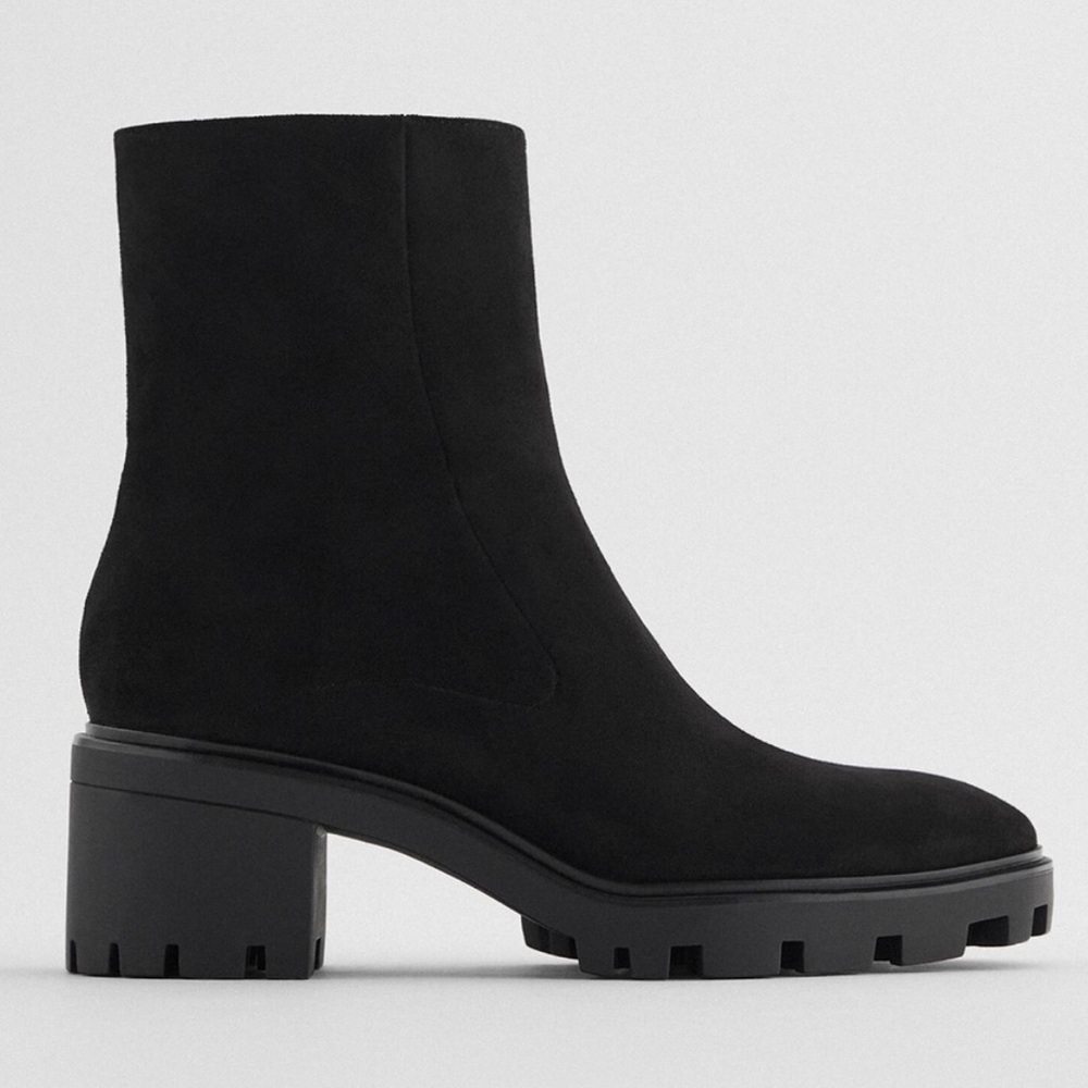 Zara chunky lug sole boots